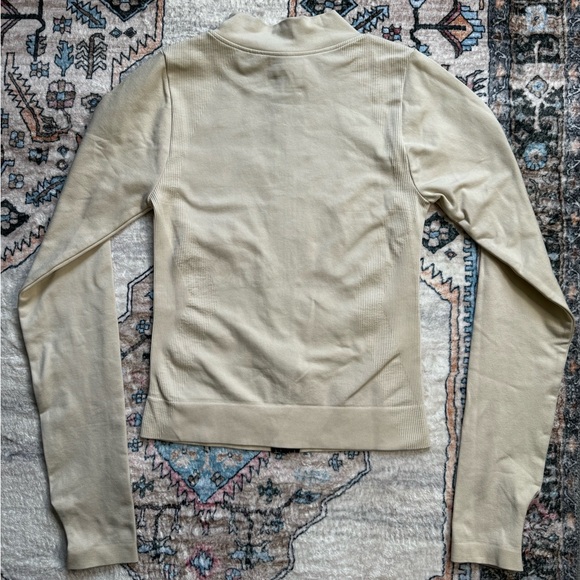 New! PrettyLittleThing Active Zip-up Jacket in Oatmeal Medium - Picture 7 of 8